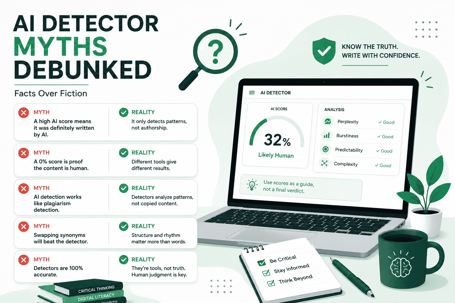 Common Myths About AI Detectors, Debunked